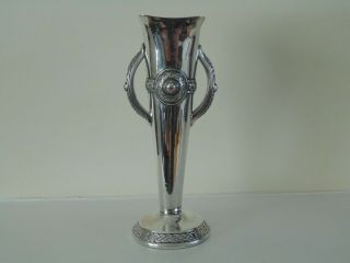 Antique Solid Silver Art Nouveau Vase