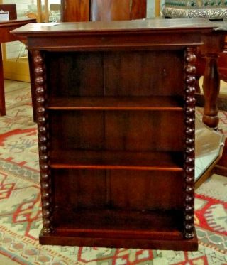 Victorian Mahogany Freestanding Or Hanging Bookcase With Adjustable Shelves