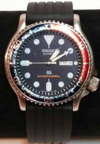 Vintage Seiko Diver’s Watch 5h26 - 7a19 Pepsi W/ Battery & Pressure