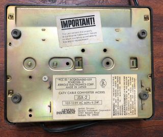 2 Vintage Jerrold Cable Converter JSX - 2 Cable Box 2