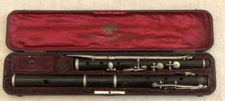 Antique Julius Heinrich Zimmermann Transverse Wood Flute,  Nr