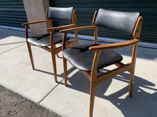 2 Teak Mid Century Modern Danish Chairs
