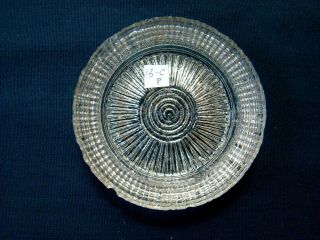 Antique Flint Glass Cup Plate Lee Rose 13c Very Early; Eapg Lacy Boston Sandwich