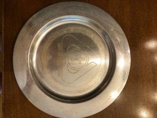 Reed And Barton Sterling Plate 11 " 420g 41st Eucharistic Conf Phila 1976