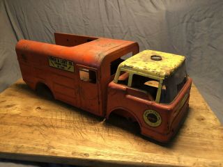 Vintage 1960s Nylint Pressed Steel Power And Light Coe Truck