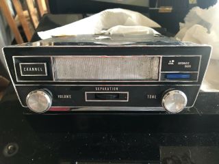 Vintage AR AUTOMATIC RADIO AM/FM 8 TRACK Player IN DASH CAR STEREO 2