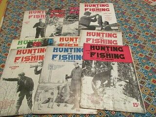 Vintage Hunting And Fishing Canada Magazines Full Year 1947