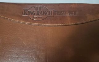 King Ranch F - 150 Ford Truck Monogrammed Leather Notebook Portfolio Vintage