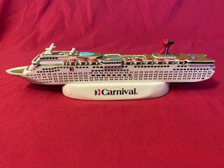 Carnival Inspiration Cruise Ship Model 10 1/2 Inches No Box