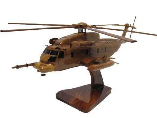 Sikorsky Mh - 53 Mh - 53m Pave Low Usaf Afsoc Csar Helicopter Wood Wooden Model