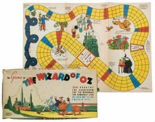 Rare Colorful Antique 1939 " The Wizard Of Oz " Game Display