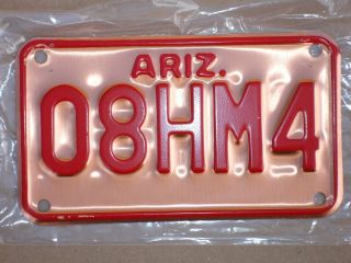 Arizona Historic/ Antique Motorcycle License Plate,  Tag,  Harley,  Indian