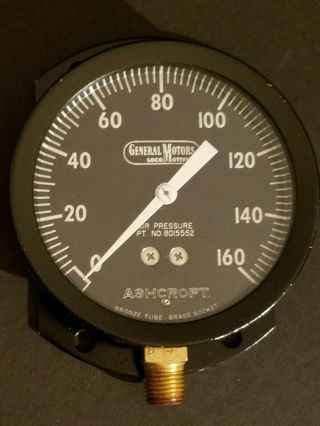 Vintage General Motors Locomotives 0 - 160 Psi Pressure Gauge Part No.  801552