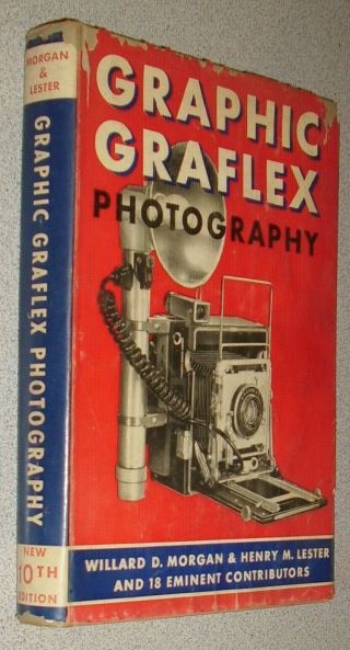 Vintage 1954 Graphic Graflex Photography Large Format Cameras 10 Edition W/ Ads