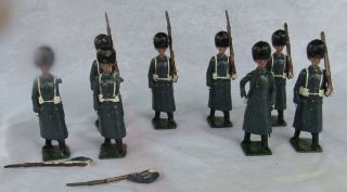 5 - Vintage Britains Ltd - Lead Toy Soldiers - Made In England,  3 - As Are