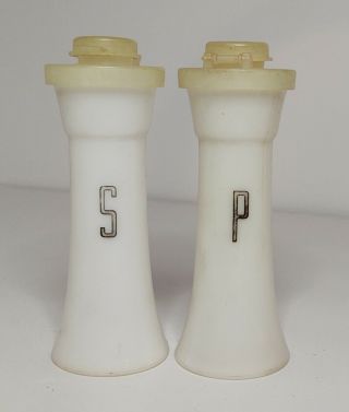 Vintage Tupperware Miniature Salt And Pepper Shakers 4 " Mini Set