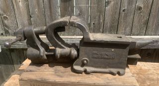 Antique Anvil/vise Combo Shields Rock Island Patent Sept 22 1914 Blacksmith Tool