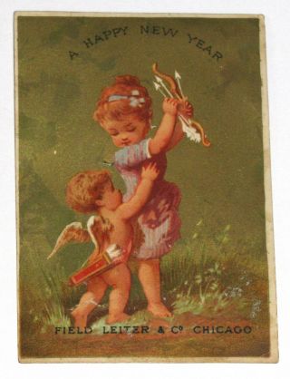 Vtg Advertising Field Leiter & Co Retail Dry Goods Chicago Victorian Trade Card