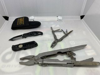 Vintage Gerber Usa 600 Blunt Nose Multi - Tool Pliers And
