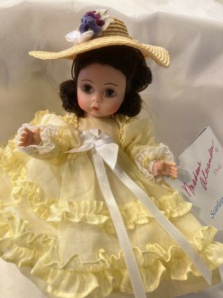 Vintage Madame Alexander Scarlett Ohara,  Yellow Dress,  1937 Style 938 No Box