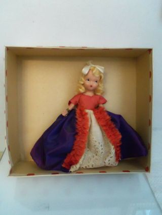 Vintage Nancy Ann Storybook Doll Bisque " A Very Independent Lady For July "