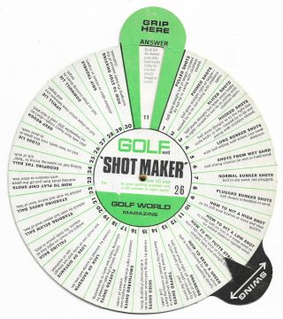 Vintage " Golf Shot Maker " Produced In Brighton,  Uk,  From The Early 1960 