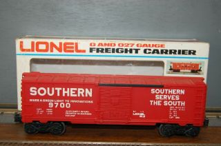 Vintage Lionel O Gauge Southern Serves The South Box Car 6 - 9700