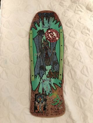 Rare Og Vision Jinx Vintage Skateboard Deck Santa Cruz Powell Peralta Alva Sims
