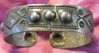 Fine Assumed Phase 1 Ingot Silver Bracelet Late 19th - Early 20th Centuries