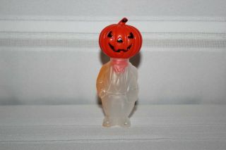 Vintage Plastic Halloween Jack O Lantern Pumpkin Candy Container
