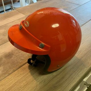 Vintage Bell Rt Toptex Helmet/visor - Size 7 1/8 - S/m - Snell 1970 -