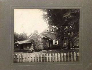 West Chester Pa Historic Revolutionary War House W/ Cannon 2 Vintage Photographs