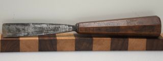 Vintage 13/16 " J.  B.  Addis No.  3 Sweep Gouge Carving Chisel (inv J511)