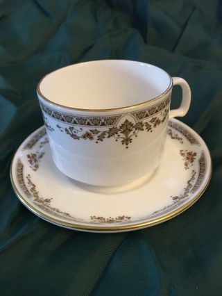 Wardair Airline Vintage Royal Doulton Repton Pattern China Tea Cup & Saucer