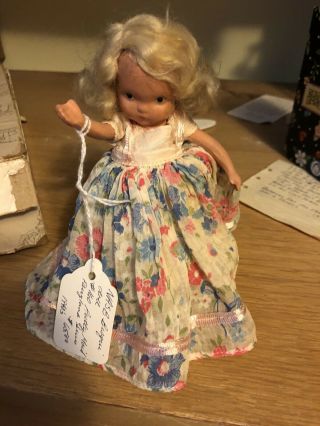 Vintage Nancy Ann Storybook Doll Bisque Doll 160 Maid Fairyland Series 1940s