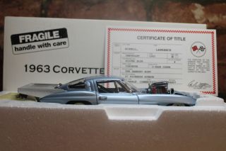Danbury 1/24 Scale 1963 Chevrolet Corvette Pro - Mod With Title
