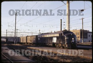 Orig 1971 Slide - Penn Central Pc E8 4300 Pennsylvania Railroad Passenger Pa Nj