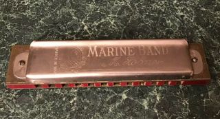 M Hohner Marine Band Harmonica Made In Germany Pre Ww2 Vintage