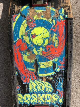 Vintage 1986 Santa Cruz Rob Roskopp 3 Rare Skateboard