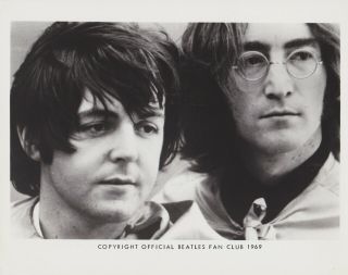 1969 Vintage Press Photograph - The Beatles - Official Beatles Fan Club