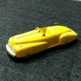 Vintage Tootsie Toy Die Cast Car,  Yellow Buick Convertible,  Paint