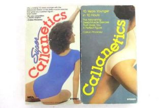 Vintage Exercise Vhs Callanetics & Callanetics Workout Video Tapes