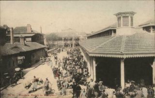 China Hongkew Market In Shanghai Kanamaru Postcard Vintage Post Card