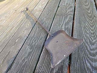 Antique 29 7/8 Inch Hand Forged Wrought Iron Fireplace Shovel International