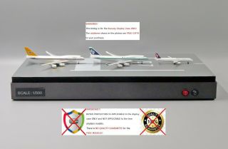 Scale 1/500 Runway Display Case With Led " Rwy 07r " Jc Wings Lh5001_setb