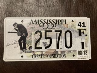 Mississippi License Plate Elvis Presley Create Foundation The King Of Rock