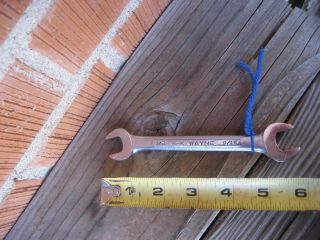 1950s Vintage S - K Wayne Forged Alloy 1/2 " & 9/16 " Open End Wrench O - 1618 Usa