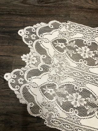 Vintage White Lace Table Runner 40 " X 15 "
