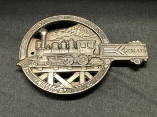 Vintage Amtrak Cast Iron Trivet 6 1/2 " L Railroad Train Virginia Metalcrafters