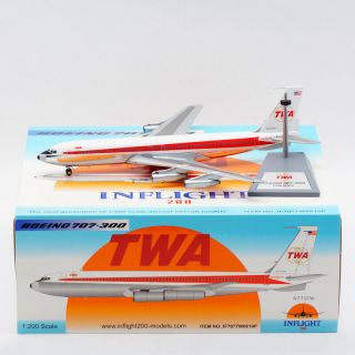 Inflight 1:200 Trans World Airlines Boeing 707 - 300 Diecast Aircarft Model N773tw